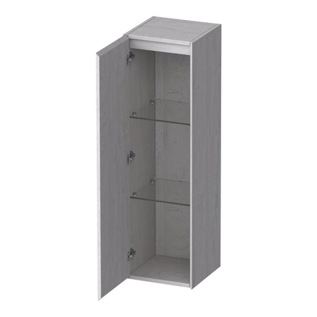 BRAUER Inspire hoge kast 120 met 1 deur greeploos linksdraaiend Forest Seashell HK-IN120LFS