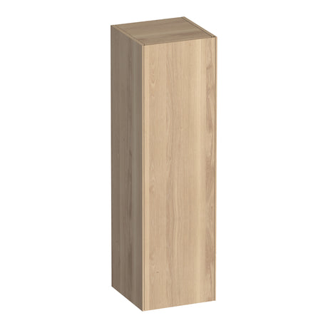 BRAUER Inspire hoge kast 120 met 1 deur greeploos linksdraaiend lamellen eiken naturel HK-IN120LLEN