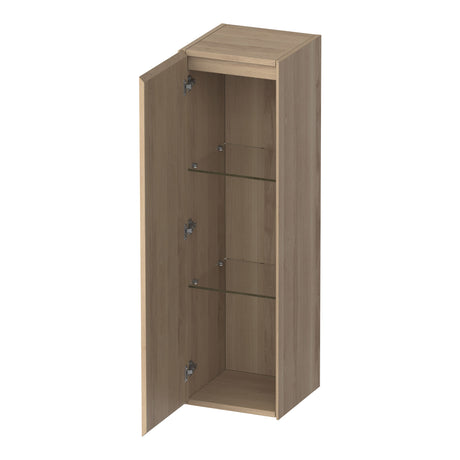 BRAUER Inspire hoge kast 120 met 1 deur greeploos linksdraaiend lamellen eiken naturel HK-IN120LLEN