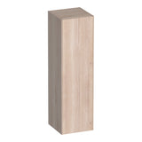 BRAUER Inspire hoge kast 120 met 1 deur greeploos linksdraaiend lamellen eiken wit HK-IN120LLEW