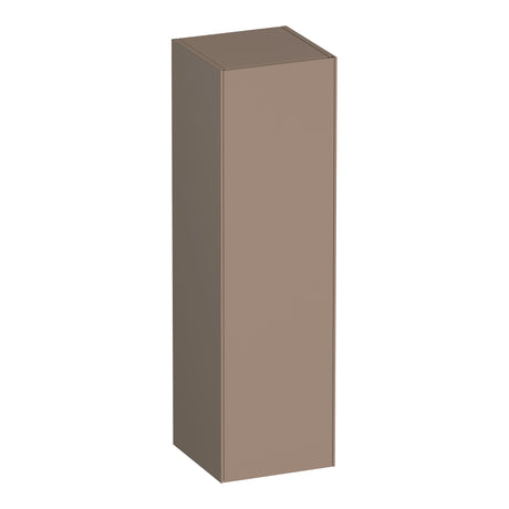 BRAUER Inspire hoge kast 120 met 1 deur greeploos linksdraaiend mat mokka HK-IN120LMM