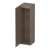 BRAUER Inspire hoge kast 120 met 1 deur greeploos linksdraaiend mat mokka HK-IN120LMM