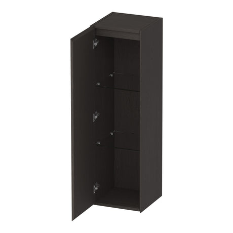 BRAUER Inspire hoge kast 120 met 1 deur greeploos linksdraaiend Timber Anthracite HK-IN120LTA