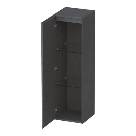 BRAUER Inspire hoge kast 120 met 1 deur greeploos linksdraaiend Timber Grey HK-IN120LTG