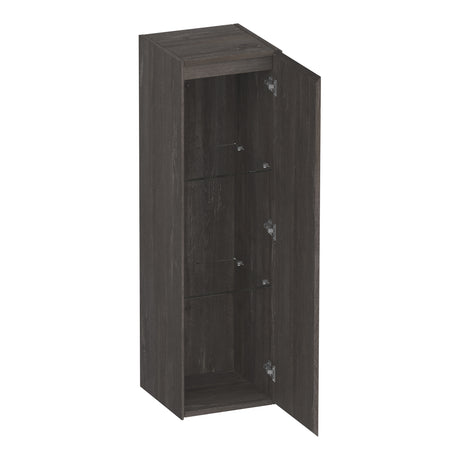 BRAUER Inspire hoge kast 120 met 1 deur greeploos rechtsdraaiend Driftwood HK-IN120RDR