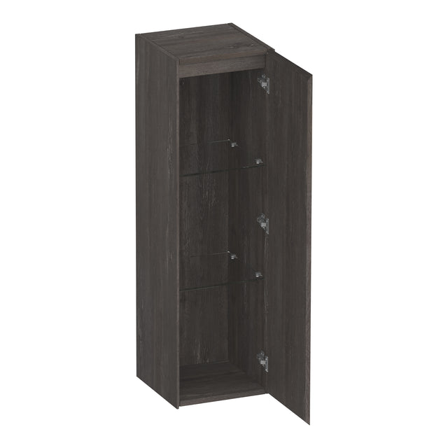 BRAUER Inspire hoge kast 120 met 1 deur greeploos rechtsdraaiend Driftwood HK-IN120RDR