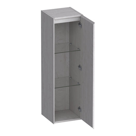 BRAUER Inspire hoge kast 120 met 1 deur greeploos rechtsdraaiend Forest Seashell HK-IN120RFS