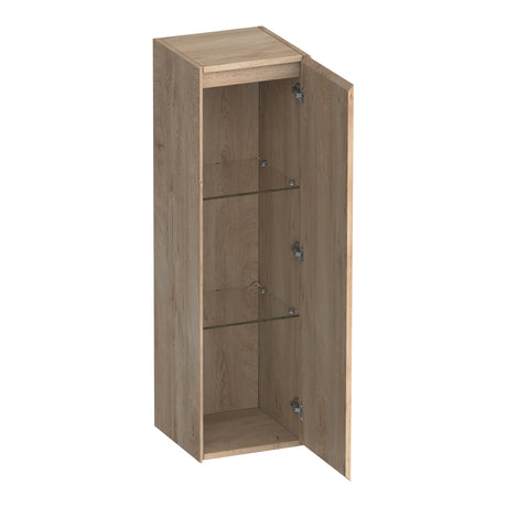 BRAUER Inspire hoge kast 120 met 1 deur greeploos rechtsdraaiend Forest Wheat HK-IN120RFW