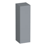 BRAUER Inspire hoge kast 120 met 1 deur greeploos rechtsdraaiend mat grijs HK-IN120RMG