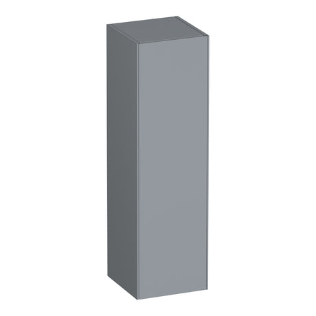 BRAUER Inspire hoge kast 120 met 1 deur greeploos rechtsdraaiend mat grijs HK-IN120RMG