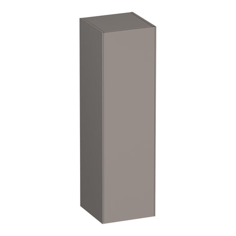BRAUER Inspire hoge kast 120 met 1 deur greeploos rechtsdraaiend mat taupe HK-IN120RMT