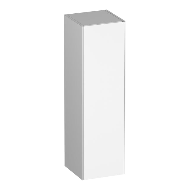 BRAUER Inspire hoge kast 120 met 1 deur greeploos rechtsdraaiend mat wit HK-IN120RMW