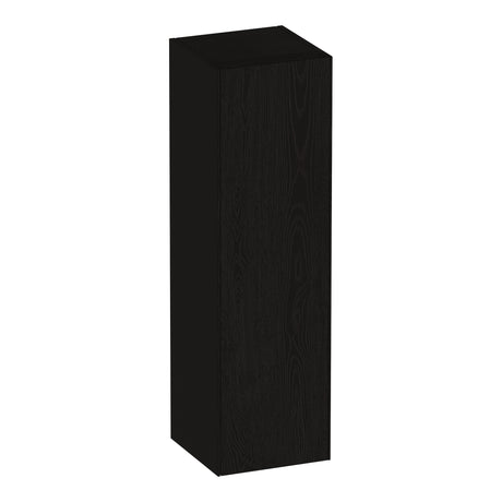 BRAUER Inspire hoge kast 120 met 1 deur greeploos rechtsdraaiend Timber Black HK-IN120RTB