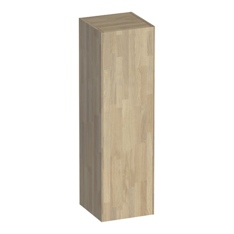BRAUER Inspire hoge kast 120 met 1 deur greeploos rechtsdraaiend vingerlas eiken grijs HK-IN120RVEG