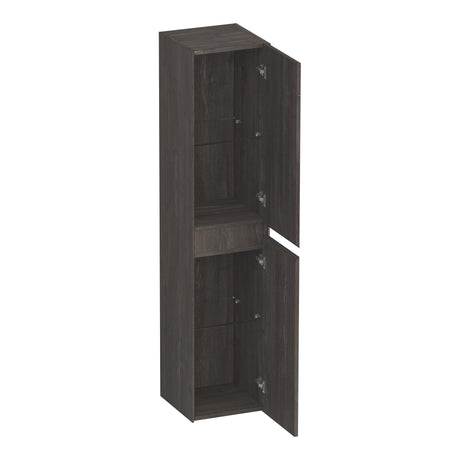 BRAUER Inspire hoge kast 160 met 2 deuren greeploos links- of rechtsdraaiend Driftwood HK-IN160DR