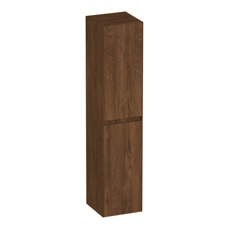 BRAUER Inspire hoge kast 160 met 2 deuren greeploos links- of rechtsdraaiend Forest Cacao HK-IN160FC