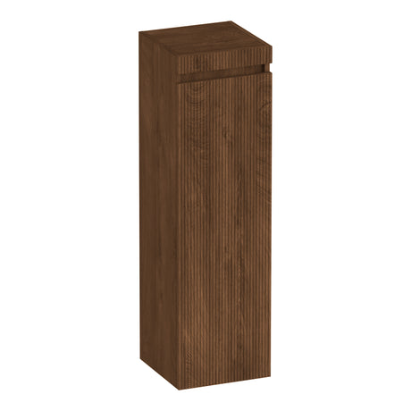 BRAUER Joy Wavy hoge kast 120 met 1 deur greeploos linksdraaiend Forest Cacao HK-JYW120LFC