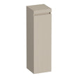 BRAUER Joy Wavy hoge kast 120 met 1 deur greeploos linksdraaiend mat beige HK-JYW120LMB