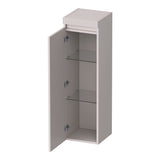 BRAUER Joy Wavy hoge kast 120 met 1 deur greeploos linksdraaiend mat zand HK-JYW120LMS