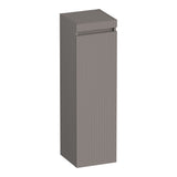 BRAUER Joy Wavy hoge kast 120 met 1 deur greeploos linksdraaiend mat taupe HK-JYW120LMT