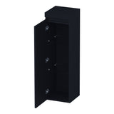 BRAUER Joy Wavy hoge kast 120 met 1 deur greeploos linksdraaiend mat zwart HK-JYW120LMZ