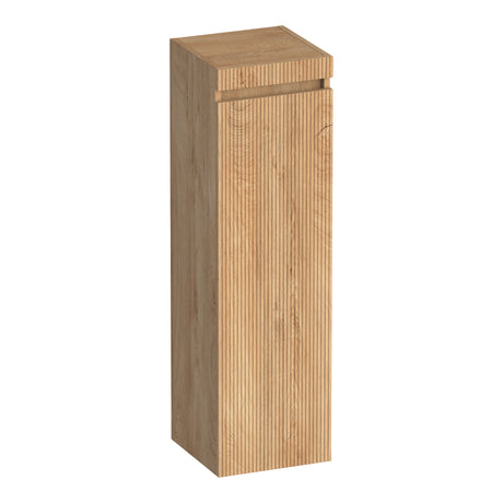 BRAUER Joy Wavy hoge kast 120 met 1 deur greeploos rechtsdraaiend Forest Tan HK-JYW120RFT