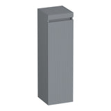 BRAUER Joy Wavy hoge kast 120 met 1 deur greeploos rechtsdraaiend mat grijs HK-JYW120RMG