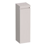 BRAUER Joy Wavy hoge kast 120 met 1 deur greeploos rechtsdraaiend mat zand HK-JYW120RMS