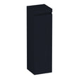 BRAUER Joy Wavy hoge kast 120 met 1 deur greeploos rechtsdraaiend mat zwart HK-JYW120RMZ
