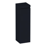 BRAUER Joy Wavy hoge kast 120 met 1 deur greeploos rechtsdraaiend mat zwart HK-JYW120RMZ