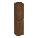BRAUER Joy Wavy hoge kast 160 met 2 deuren greeploos links- of rechtsdraaiend Forest Cacao HK-JYW160FC