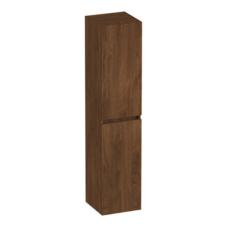 BRAUER Joy Wavy hoge kast 160 met 2 deuren greeploos links- of rechtsdraaiend Forest Cacao HK-JYW160FC