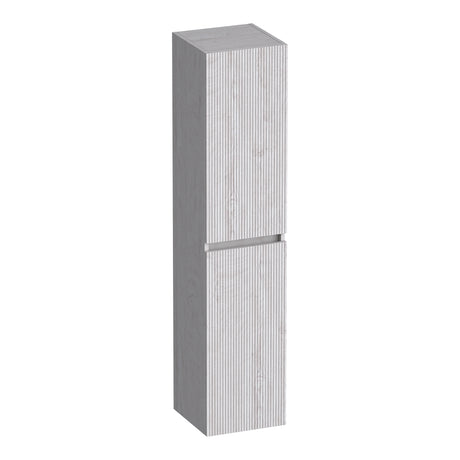 BRAUER Joy Wavy hoge kast 160 met 2 deuren greeploos links- of rechtsdraaiend Forest Seashell HK-JYW160FS
