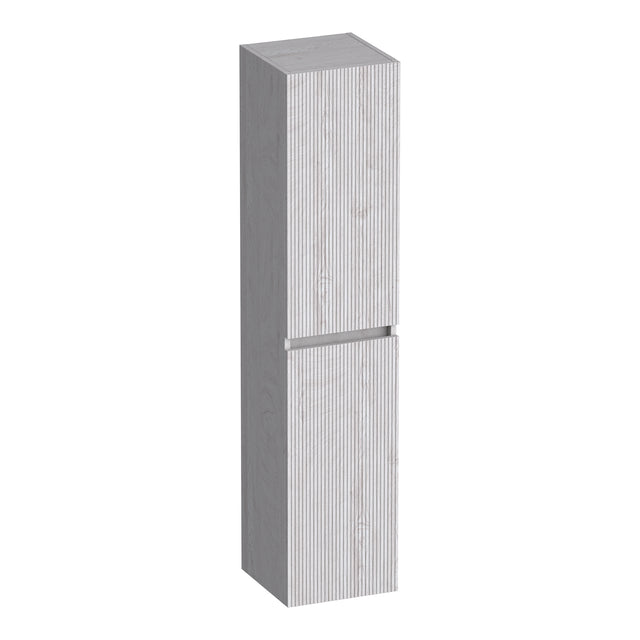 BRAUER Joy Wavy hoge kast 160 met 2 deuren greeploos links- of rechtsdraaiend Forest Seashell HK-JYW160FS
