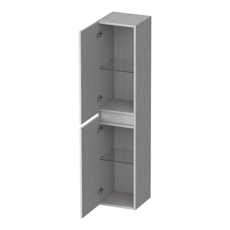 BRAUER Joy Wavy hoge kast 160 met 2 deuren greeploos links- of rechtsdraaiend Forest Seashell HK-JYW160FS