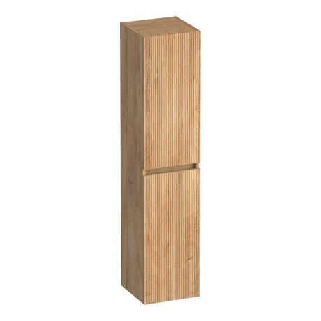 BRAUER Joy Wavy hoge kast 160 met 2 deuren greeploos links- of rechtsdraaiend Forest Tan HK-JYW160FT