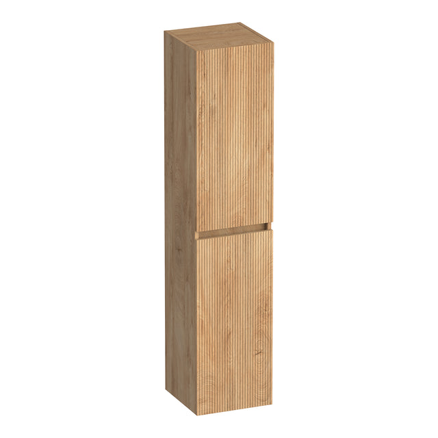 BRAUER Joy Wavy hoge kast 160 met 2 deuren greeploos links- of rechtsdraaiend Forest Tan HK-JYW160FT