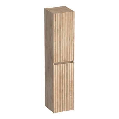 BRAUER Joy Wavy hoge kast 160 met 2 deuren greeploos links- of rechtsdraaiend Forest Wheat HK-JYW160FW