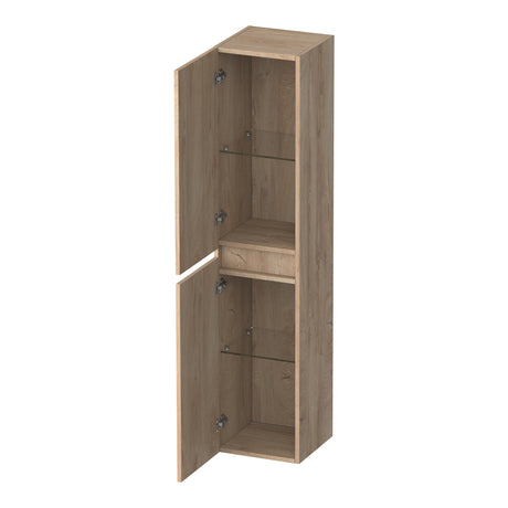 BRAUER Joy Wavy hoge kast 160 met 2 deuren greeploos links- of rechtsdraaiend Forest Wheat HK-JYW160FW