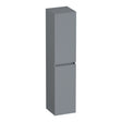 BRAUER Joy Wavy hoge kast 160 met 2 deuren greeploos links- of rechtsdraaiend mat grijs HK-JYW160MG