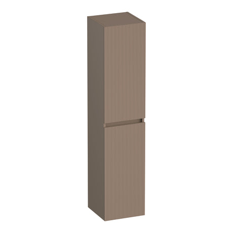 BRAUER Joy Wavy hoge kast 160 met 2 deuren greeploos links- of rechtsdraaiend mat mokka HK-JYW160MM
