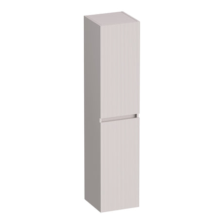 BRAUER Joy Wavy hoge kast 160 met 2 deuren greeploos links- of rechtsdraaiend mat zand HK-JYW160MS