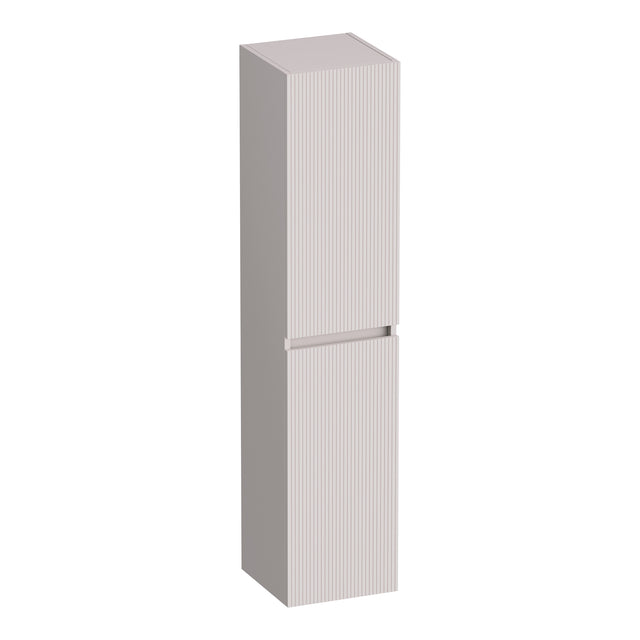 BRAUER Joy Wavy hoge kast 160 met 2 deuren greeploos links- of rechtsdraaiend mat zand HK-JYW160MS