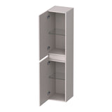 BRAUER Joy Wavy hoge kast 160 met 2 deuren greeploos links- of rechtsdraaiend mat zand HK-JYW160MS