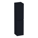 BRAUER Joy Wavy hoge kast 160 met 2 deuren greeploos links- of rechtsdraaiend mat zwart HK-JYW160MZ
