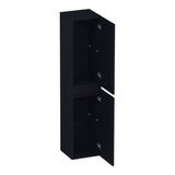 BRAUER Joy Wavy hoge kast 160 met 2 deuren greeploos links- of rechtsdraaiend mat zwart HK-JYW160MZ