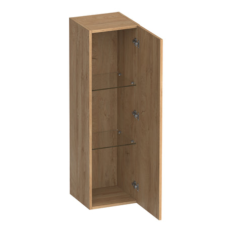 BRAUER Trust hoge kast 120 excl. opbouwgreep met 1 deur links- of rechtsdraaiend Forest Tan HK-TR120FT