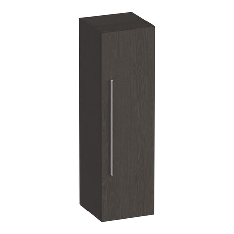 BRAUER Trust hoge kast 120 excl. opbouwgreep met 1 deur links- of rechtsdraaiend Timber Anthracite HK-TR120TA