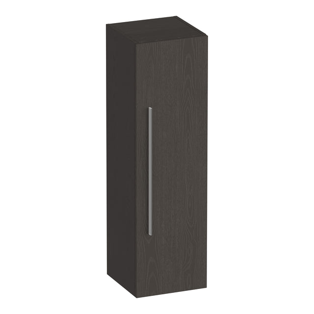 BRAUER Trust hoge kast 120 excl. opbouwgreep met 1 deur links- of rechtsdraaiend Timber Anthracite HK-TR120TA