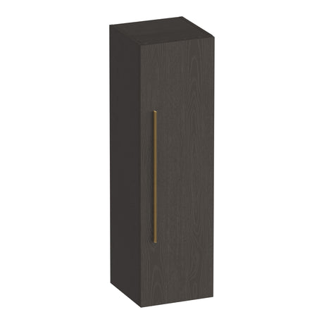 BRAUER Trust hoge kast 120 excl. opbouwgreep met 1 deur links- of rechtsdraaiend Timber Anthracite HK-TR120TA